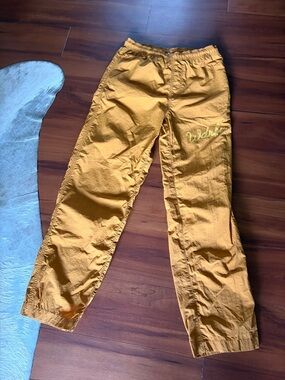 WDRFA We Don’t Run Light Burnt Orange Lightweight Track Pants Sz S
